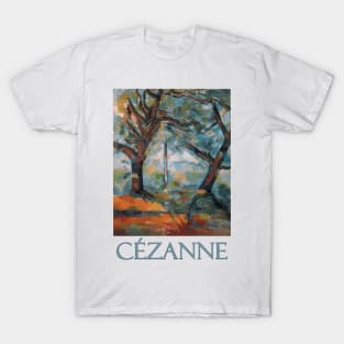 Les Grands Arbres by Paul Cezanne T-Shirt